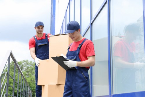 Queensway Removals team preparing a safe move with equipment