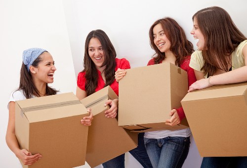Careful loading of furniture during a Queensway relocation