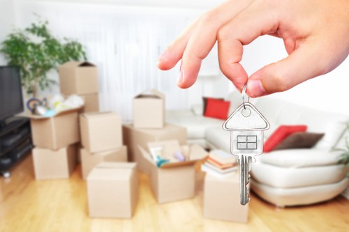 Careful loading for a student move in Queensway