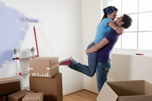 Staff carrying out a pre-move risk assessment
