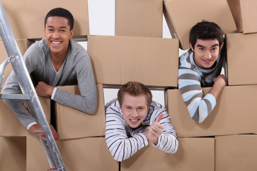 Queensway movers transporting household items safely